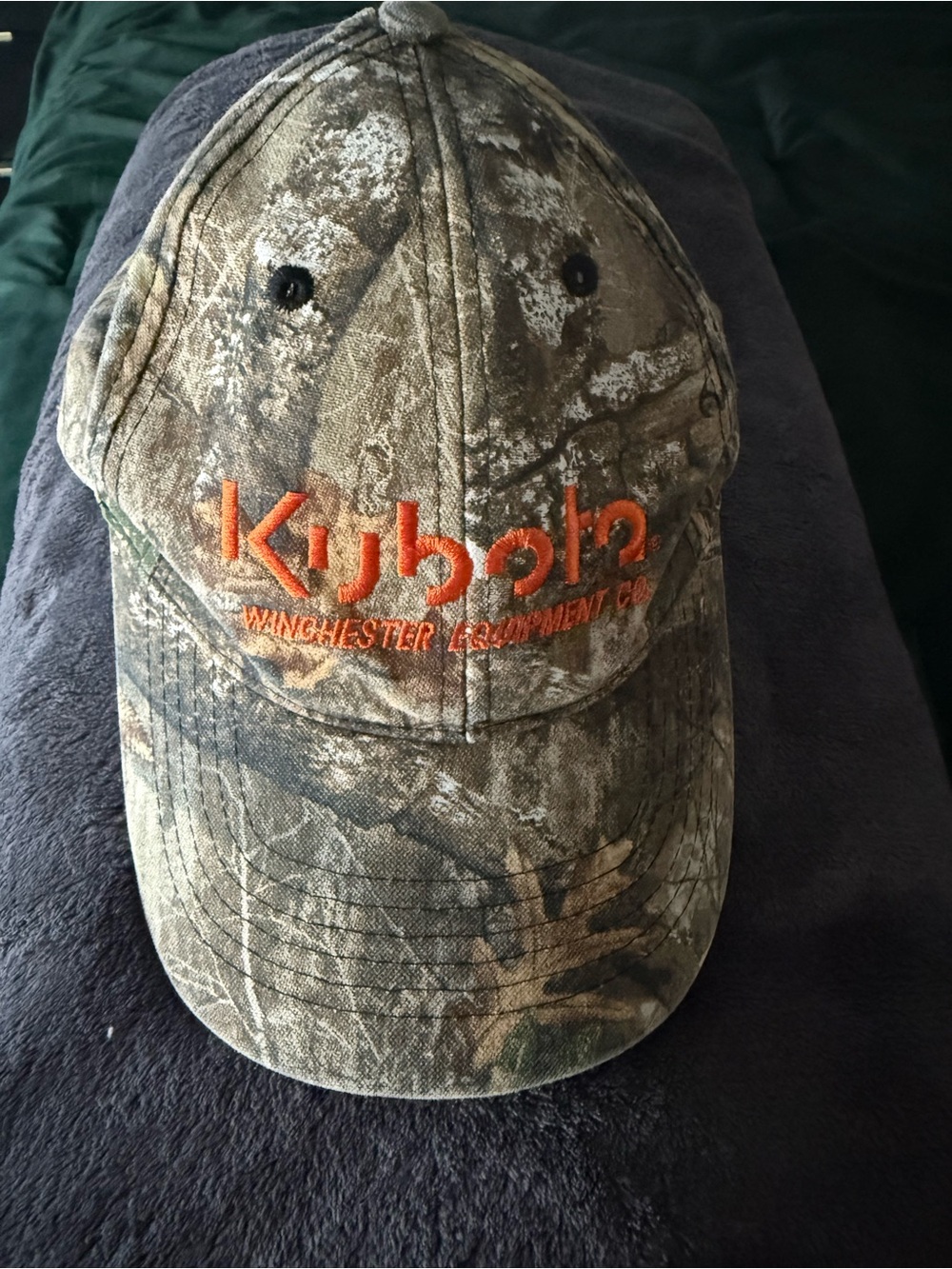 Kubota Camo Baseball Cap with Orange Logo - Men's Accessory